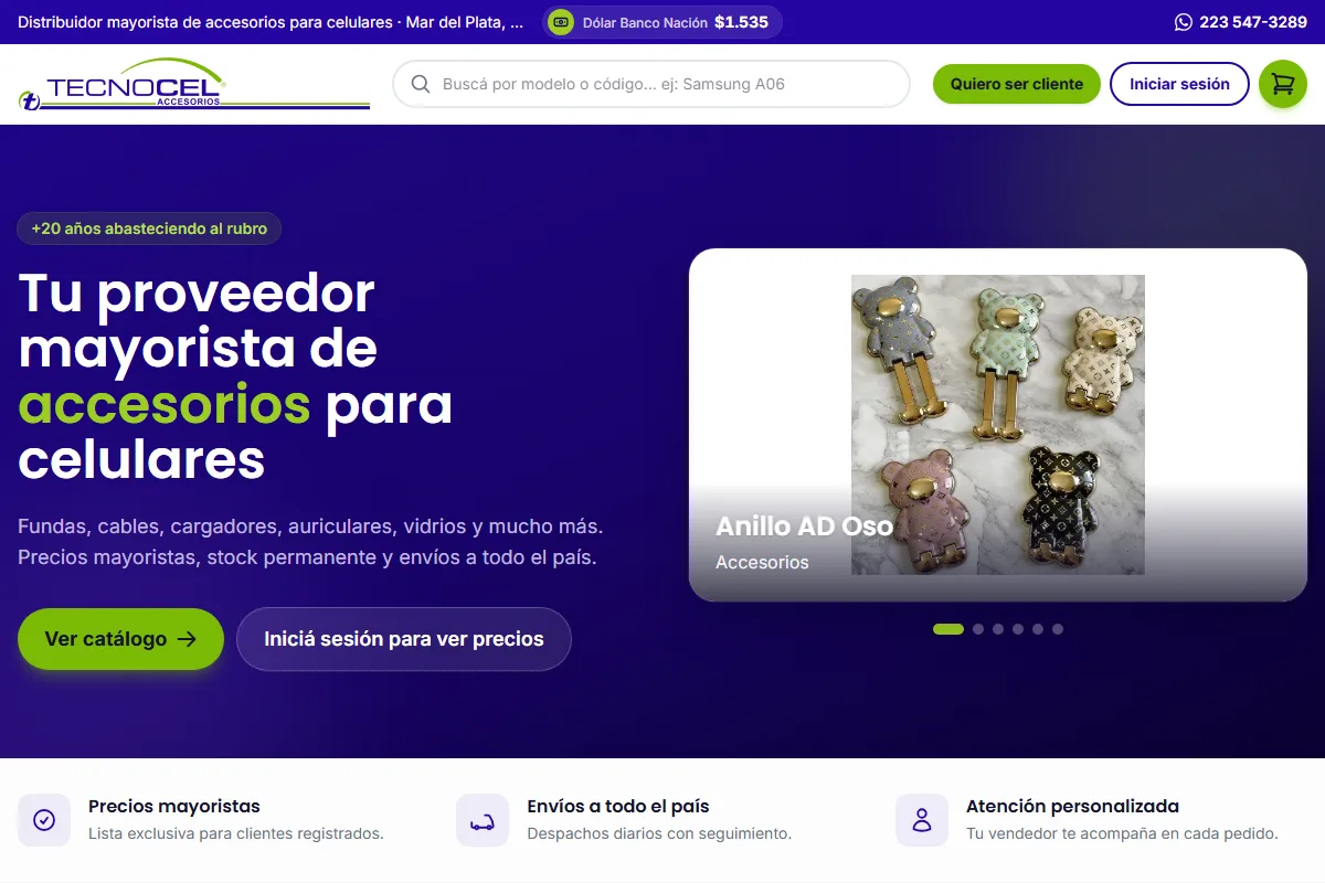 El sitio de Tecnocel Accesorios